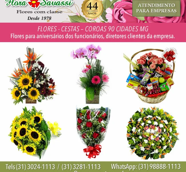 Belo Horizonte MG floricultura flora Flores Online, Buquê, Cesta café da manhã e coroa de flores BH