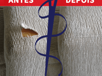 Conserto de furo de cigarro em sofás