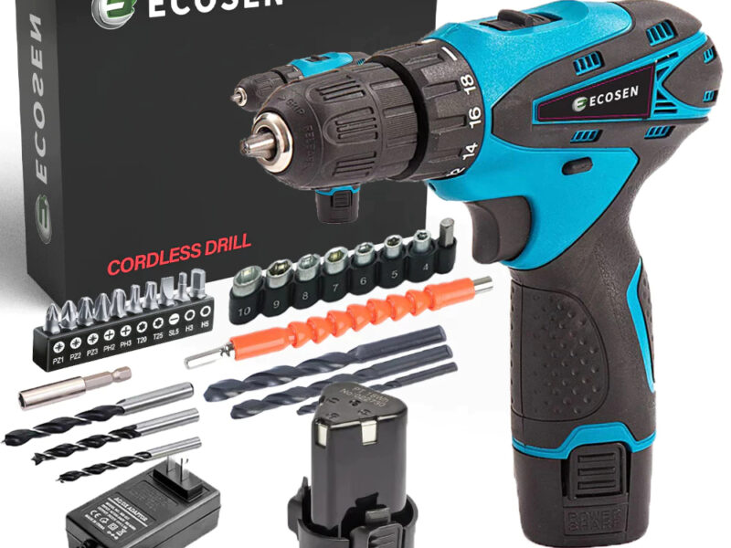 Parafusadeira/Furadeira 21V/12V C/ Kit Maleta COM DUAS BATERIAS Kit de 28pcs