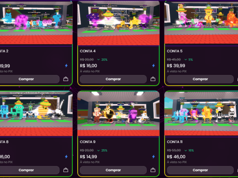 Contas Roblox - O melhor site de vendas de contas Roube um Brainrot