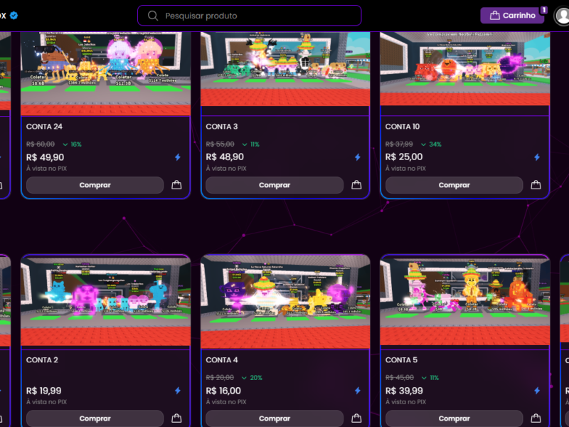 Contas Roblox - O melhor site de vendas de contas Roube um Brainrot