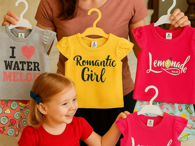 Kit 6 Peças - 3 Conjuntos Infantil 1 A 10 Anos Menina Verão